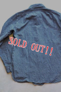 画像2: 「JOHN GLUCKOW」 by 「JELADO」  Professors Shirts   ジョングラッコー ジェラード  プロフェッサーシャツ JG11112 [インディゴチェック]