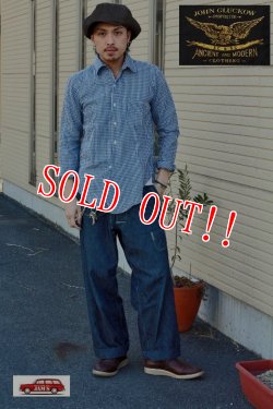 画像18: 「JOHN GLUCKOW」 by 「JELADO」  Professors Shirts   ジョングラッコー ジェラード  プロフェッサーシャツ JG11112 [インディゴチェック]