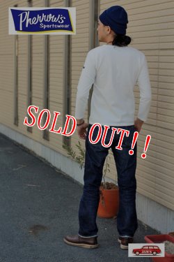 画像7: 「Pherrows」フェローズ バスクシャツ ロンTee 9分袖 PBLT1 [ホワイト]