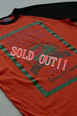 画像4: 「JELADO」 ジェラード ベースボールTee 7分袖 ラバープリント JP11215 [オレンジ]