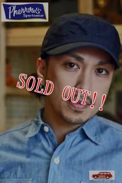 画像6: 「Pherrows」 WORK CAP フェローズ ワークキャップ SRC1 [デニム・ウォバッシュ・ヒッコリー]