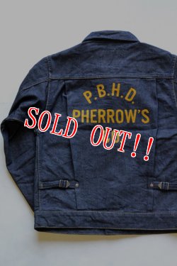 画像2: 「Pherrows」 25th Anniversary DENIM JACKET フェローズ 25周年記念モデル デニムジャケット 16S-25TH-DENIM-JKT-IND [インディゴ]