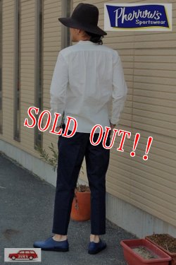 画像8: 「Pherrows」 フェローズ アンクル丈 テーパード チノパンツ 16S-PACP1 [ネイビー]