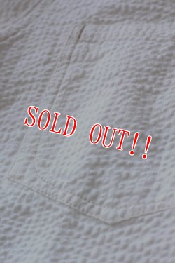 画像5: 「Pherrows」　フェローズ バンドカラーシャツ コットンシアサッカー 襟無し 16S-791WS  [ホワイト]