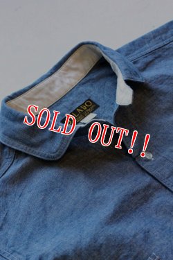 画像3:  「JELADO」 LOWER SHIRTS ジェラード ローワーシャツ 7分袖 シャンブレーワークシャツ AG11102 [インディゴ]