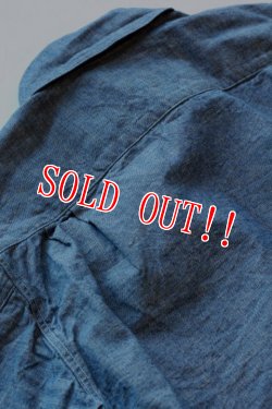 画像8:  「JELADO」 LOWER SHIRTS ジェラード ローワーシャツ 7分袖 シャンブレーワークシャツ AG11102 [インディゴ]