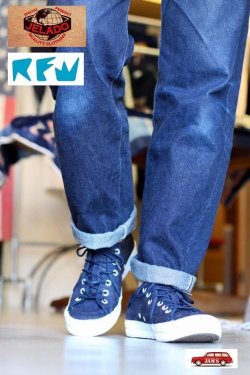 画像8: 「JELADO」×「RHYTHM FOOTWEAR」 Hot Sand　SANDWICH-Lo　ジェラード×リズムフットウェア コラボスニーカー ホットサンド サンドイッチ　10th デニム使用 AB11902 [インディゴ]