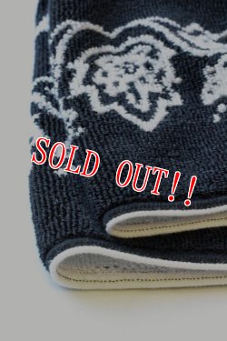 画像4: 「CAL O LINE」 BANDANA BATH MAT キャルオーライン バンダナ柄 バスマット 今治タオル CL161-098 [ブラック・ネイビー]