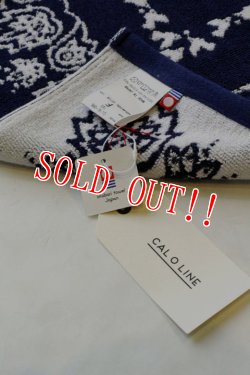 画像7: 「CAL O LINE」 BANDANA BATH MAT キャルオーライン バンダナ柄 バスマット 今治タオル CL161-098 [ブラック・ネイビー]