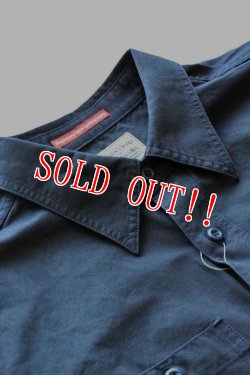 画像3: 「Pherrows」 フェローズ 25周年 コットンリネン カスタムワーク 半袖シャツ 16S-25TH-SHIRTS [ネイビー]