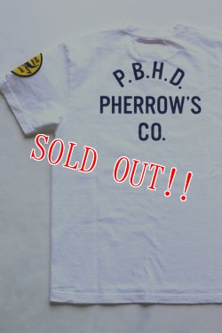 画像3: 「Pherrows」 フェローズ 生誕25周年記念モデル 半袖プリントTシャツ 16S-PT-25th [ホワイト・レッド・インディゴブルー]