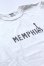 画像3: 「Pherrows」 フェローズ  MEMPHIS プリントTシャツ 日本製 16S-PST1 [ホワイト・ネイビー] (3)