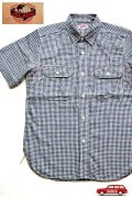 「JELADO」 Ventilation Work Shirts ジェラード ベンチレーション ワークシャツ JP12104B [インディゴギンガムチェック]