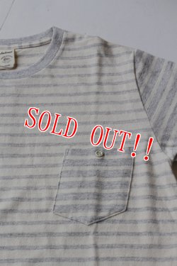 画像3: 「Jackman」　Silk Cotton Pocket T-Shirts  ジャックマン シルクコットン ポケットボーダーTee  JM5580　「オフホワイト」