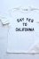 画像4: 「CAL O LINE」 SEY YES TO CALIFORNIA T-SHIRT キャルオーライン プリントTシャツ [ホワイト・レッド] (4)