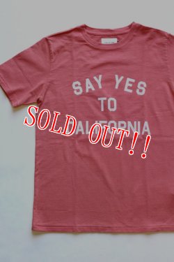 画像2: 「CAL O LINE」 SEY YES TO CALIFORNIA T-SHIRT キャルオーライン プリントTシャツ [ホワイト・レッド]
