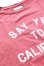 画像3: 「CAL O LINE」 SEY YES TO CALIFORNIA T-SHIRT キャルオーライン プリントTシャツ [ホワイト・レッド] (3)
