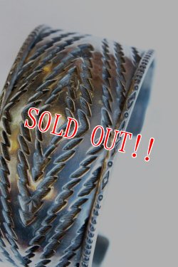 画像2: 「Mt.hill」 マウントヒル ラグパターン ワイドバングル [mh16bl32]