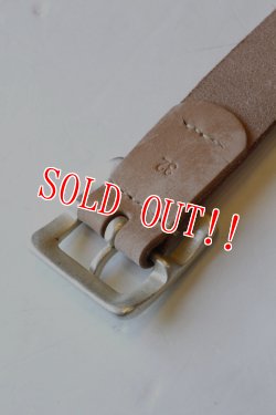 画像3: 「FULLCOUNT」 フルカウント ワイルドレザー ギャリソンベルト ＃6211 [ナチュラル]