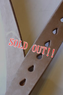 画像6: 「FULLCOUNT」 フルカウント ワイルドレザー ギャリソンベルト ＃6211 [ナチュラル]