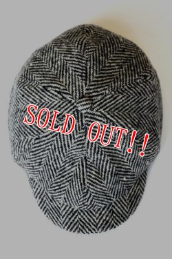 画像2: 「JELADO」 Pressman Cap ジェラード　プレスマン キャップ キャスケット ヘリンボーンツイード AG13703 [ミックスブラック]