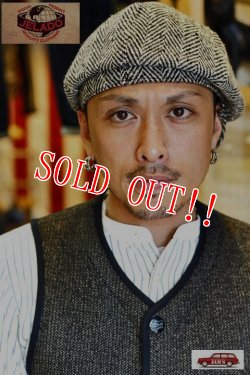 画像9: 「JELADO」 Pressman Cap ジェラード　プレスマン キャップ キャスケット ヘリンボーンツイード AG13703 [ミックスブラック]