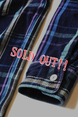 画像6: 「Pherrows」 フェローズ ヘヴィーネルシャツ インディゴ 16W--720WS-IND [ブルー]