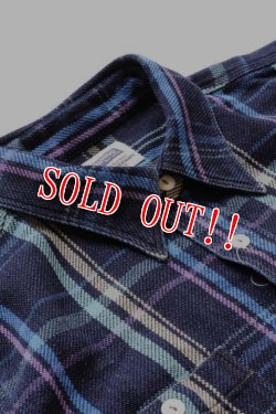 画像3: 「Pherrows」 フェローズ ヘヴィーネルシャツ インディゴ 16W--720WS-IND [ブルー]