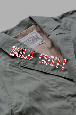 画像2: 「Pherrows」 フェローズ オイルコーティング ワークコート 16W-PLWC1 [オリーブ]