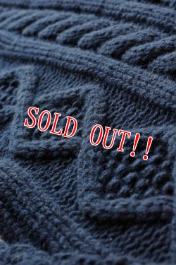 画像4: 「JELADO」 ジェラード　クルーネック ケーブルニットセーター　JP13804 [ネイビー]