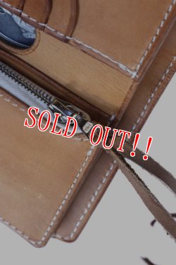 画像11: 「Mt.hill」 マウントヒル ビルフォルド サドルレザー ハーフウォレット 20200104 （サンド）  [ロイストンターコイズ]