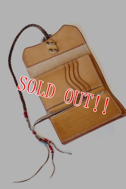 画像3: 「Mt.hill」 マウントヒル ビルフォルド サドルレザー ハーフウォレット 20200104 （サンド）  [ロイストンターコイズ]