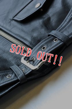 画像5: 「JELADO」 Rebel Jacket  ジェラード レベルジャケット ダブルライダースジャケット ホースハイド SG13411 [ネイビー]