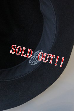 画像4: 「FULLCOUNT」×「THE H.W DOG&CO」 WOOL FELT HAT フルカウント ウール フェルトハット [ブラック]