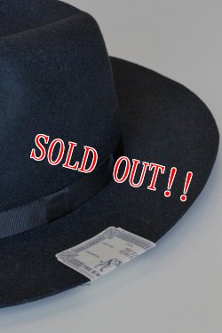 画像3: 「FULLCOUNT」×「THE H.W DOG&CO」 WOOL FELT HAT フルカウント ウール フェルトハット [ブラック]