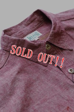 画像2: 「JELADO」ジェラード オリジナル シャンブレー ワークシャツ ガチャポケ JP94108 [フェイドトマト]