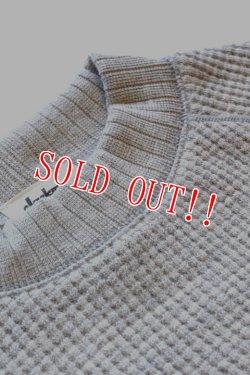 画像2: 「Jackman」 Waffle Mid-Neck ジャックマン ワッフル ミッドネック JM7653　「ヘザーグレー」