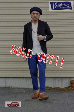 画像7: 「Pherrows」 フェローズ コットンカットソー テーラードジャケット 17S-PCJ1 [ブラック]