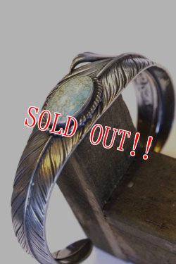 画像2: 「Mt.hill」 マウントヒル フェザーバングルスリム キャリコレイクターコイズ 20170224 [mh15bl28]