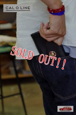 画像8: 「CAL O LINE」 SOUTH BEACH LEATHER WALLET キャルオーライン サウスビーチ レザーウォレット CL151-082 [ブラック]