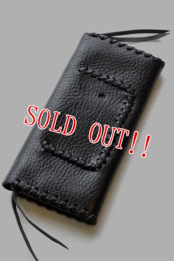 画像2: 「CAL O LINE」 SOUTH BEACH LEATHER WALLET キャルオーライン サウスビーチ レザーウォレット CL151-082 [ブラック]