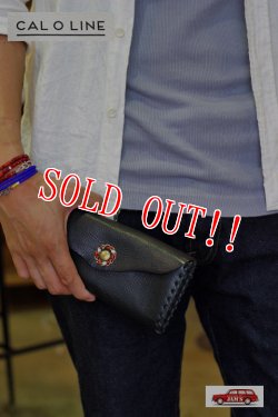 画像7: 「CAL O LINE」 SOUTH BEACH LEATHER WALLET キャルオーライン サウスビーチ レザーウォレット CL151-082 [ブラック]