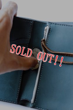 画像8: 「Mt.hill」 マウントヒル ビルフォルド サドルレザー ハーフウォレット  （ディープシー）20200104  [ニューランダーターコイズ]
