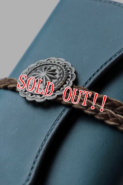 画像2: 「Mt.hill」 マウントヒル ビルフォルド サドルレザー ハーフウォレット （ディープシー）  [mh16hw04]