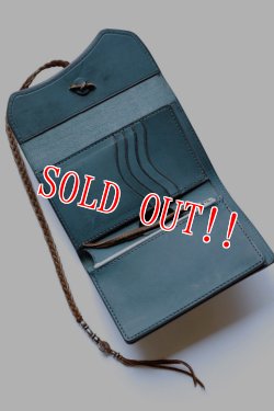 画像5: 「Mt.hill」 マウントヒル ビルフォルド サドルレザー ハーフウォレット  （ディープシー）20200104  [ニューランダーターコイズ]