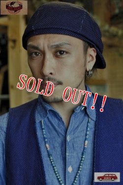 画像8: 「JELADO」Pressman Cap ジェラード プレスマンキャップ 刺し子 AG22727 [インディゴ]