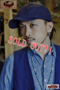 画像7: 「JELADO」Pressman Cap ジェラード プレスマンキャップ 刺し子 AG22727 [インディゴ]