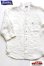 画像1: 「Pherrows」　フェローズ コットンリネン 7分袖 バンドカラーシャツ 17S-P7NC1  [ホワイト] (1)