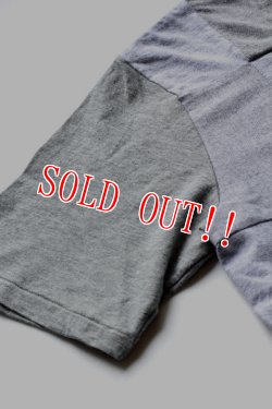 画像4: 「CAL O LINE」 PATCHWORK Tee キャルオーライン パッチワーク Tシャツ [ヘザーグレー]