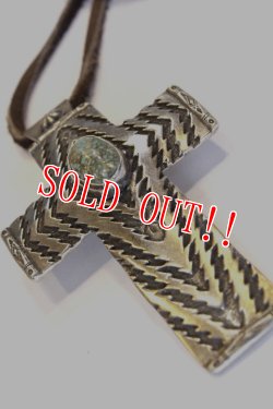 画像2: 「Mt.hill」 マウントヒル フォーコーナーズ ラグクロス ネックレス キャリコレイクターコイズ [mh16PD28]